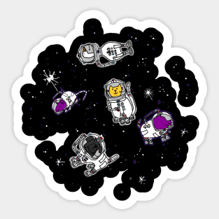 Space Crew 2420 Out There Social Distancing Sticker